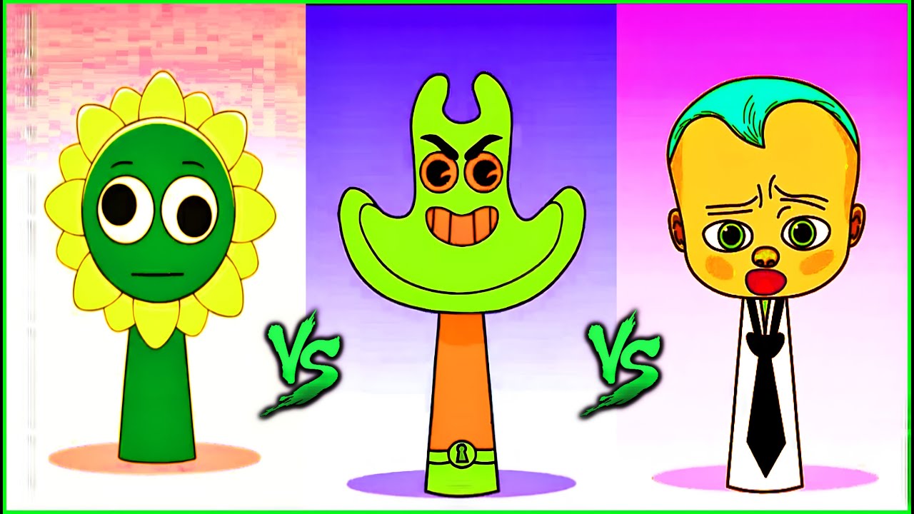 Incredibox SprunkiSprunki Brud 🆚 Sprunki Man Ray 🆚 Boss Baby watch in all colors 🔴🟠🟡🟢🔵🟣⚫️⚪️