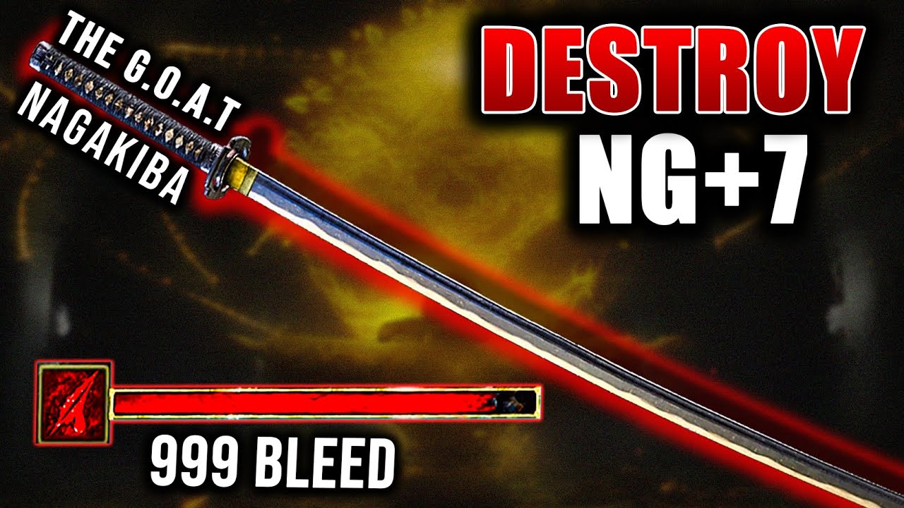 Destroying Ng+7 Bosses with Blood Nagakiba Build!!