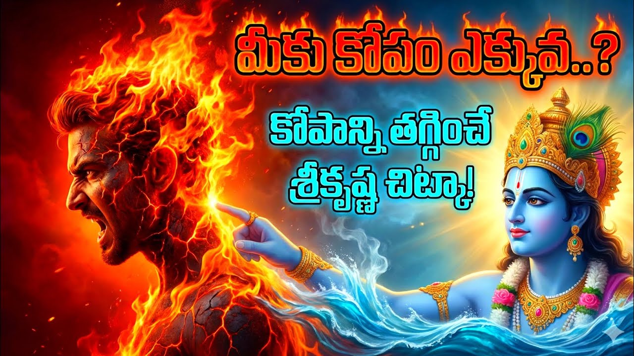 మీకు కోపం ఎక్కువ..? మీ కోపం కోపం ముంచకముందే శ్రీకృష్ణుడు చెప్పిన నిజం తెలుసుకోండి #srikrishna 