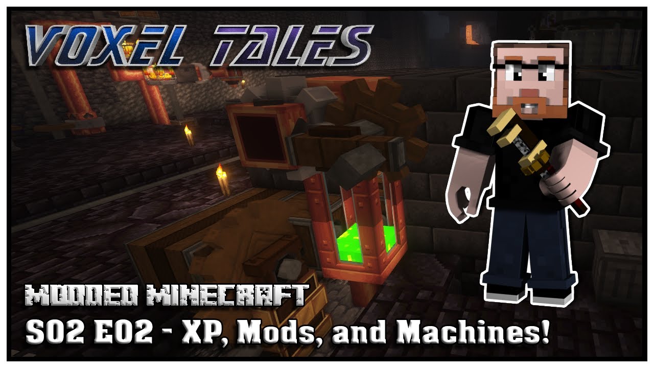 Voxel Tales S02E02 - XP, Mods, and Machines: Grind Cavern Repairs (Modded Minecraft)