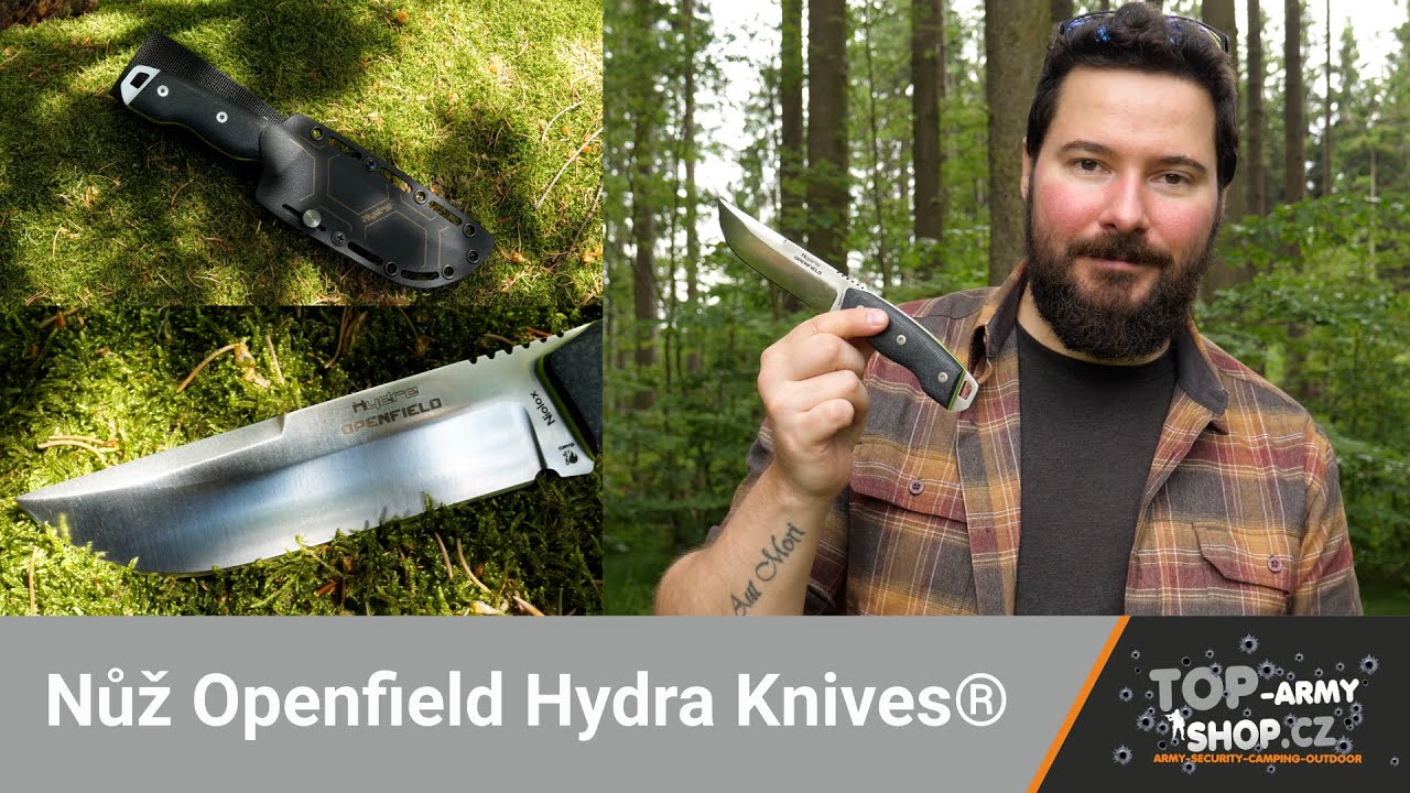 Nůž Openfield Hydra Knives&reg; Bushcraft a Outdoor nůž jak se patř&iacute;! Rigad