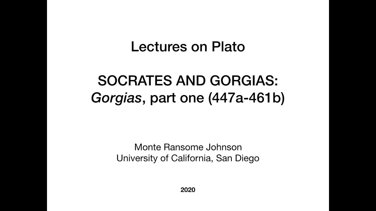 Plato Gorgias 1 of 3