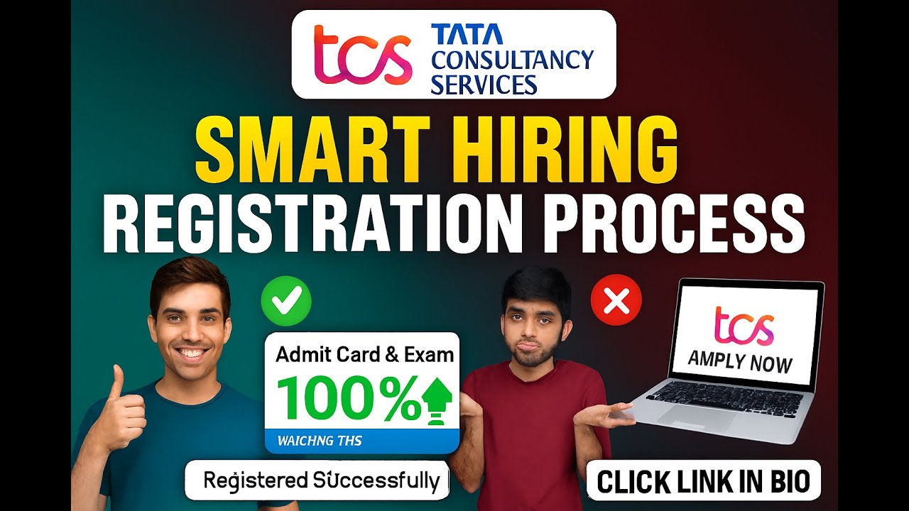 TCS Smart Hiring 2025/2026  Step-by-Step Registration Guide for BCA & B.Sc Students