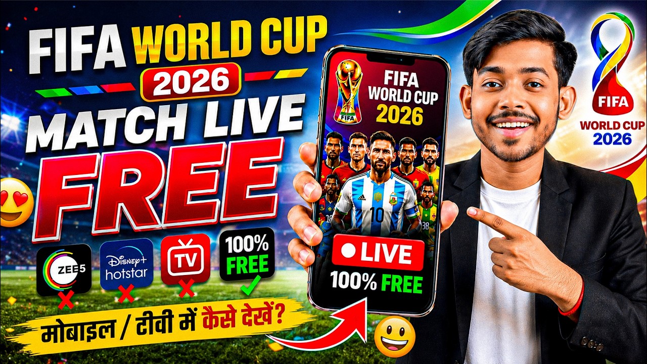 FIFA World Cup 2026 Live Kaise Dekhe | How To Watch FIFA World Cup 2026 In India For Free 2026