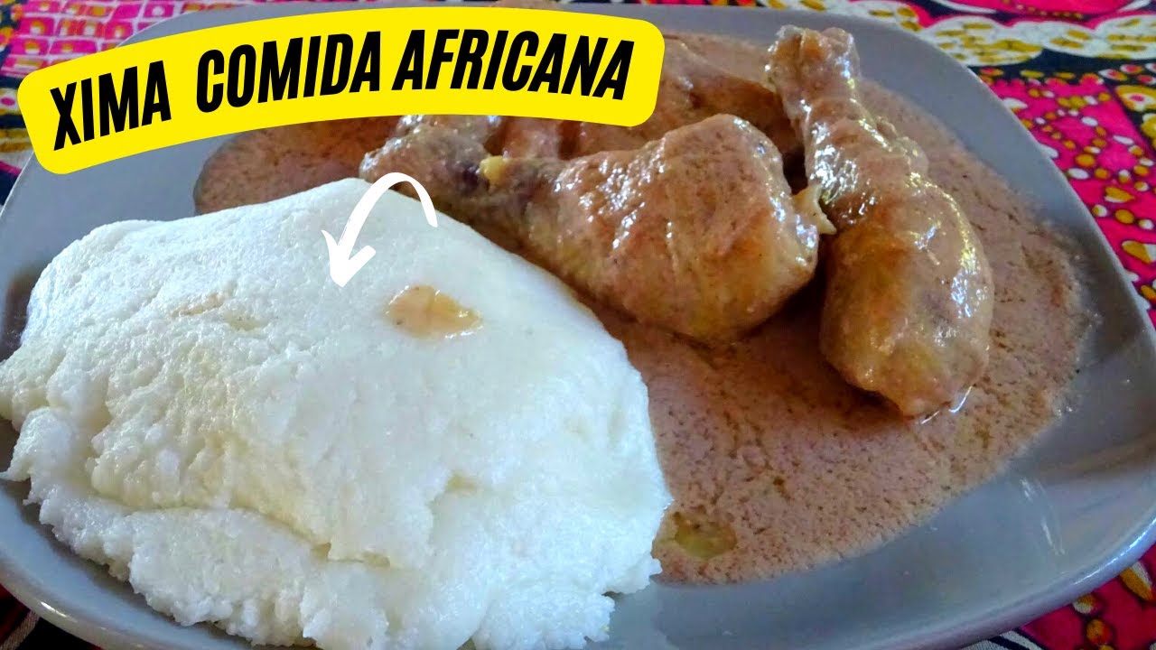 COMO preparar UM dos PRATOS TÍPICOS DE MOÇAMBIQUE XIMA Com FRANGO... 👌 CHIMA