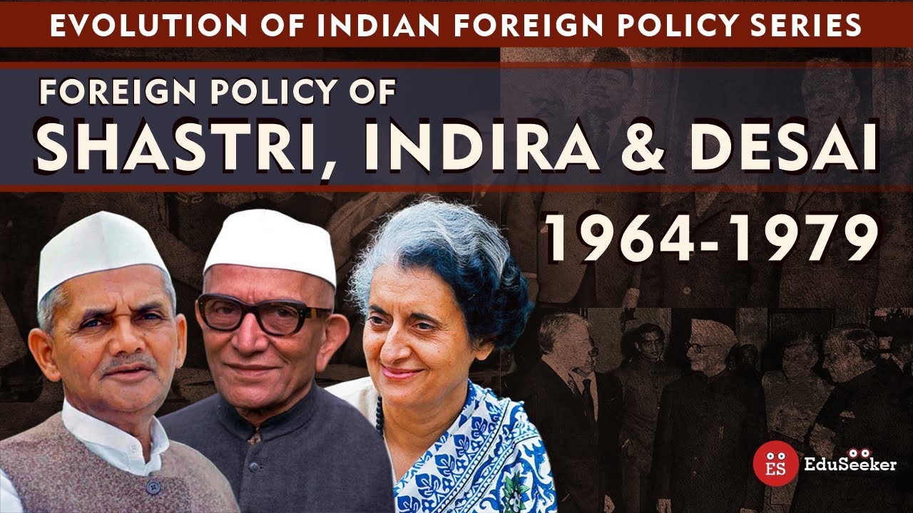 Major Issues and Agreements | Foreign Policy of India during Shastri, Indira and Desai's Tenure