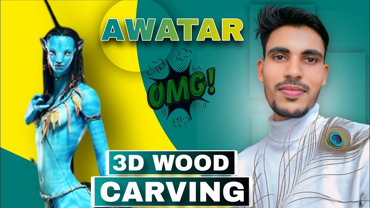 Awatar Mini 3D Wood Carving 🤔 || Live class.. 👉