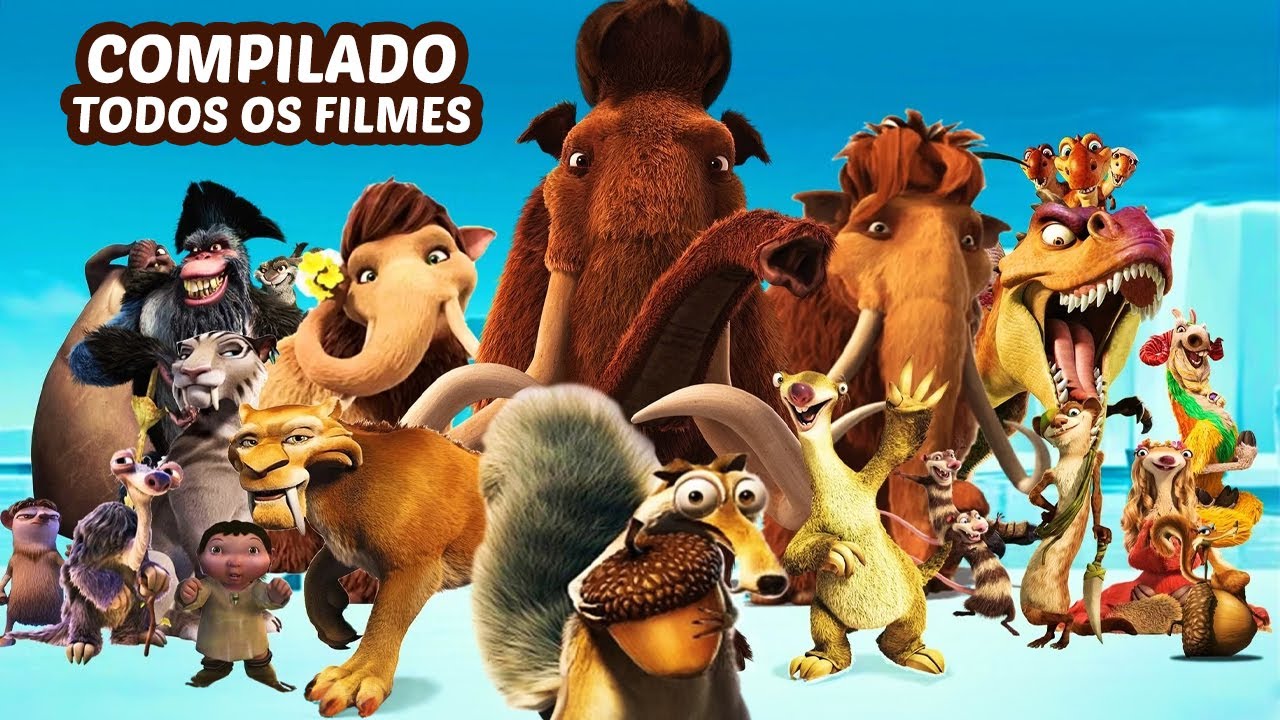 MARATONA A ERA DO GELO | Melhores Momentos e Cenas Engraçados de Sid, Manny e Diego