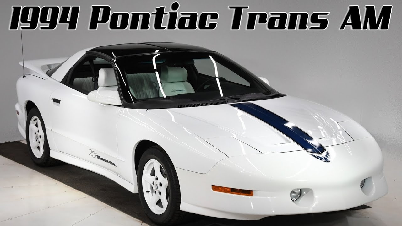 V18391 - 1994 Pontiac Trans Am 25th Anniversary Edition