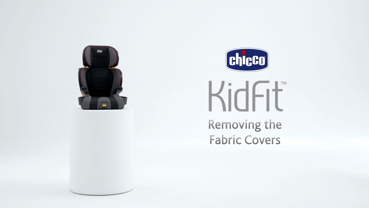 Chicco KidFit Belt-Positioning Booster Car Seat - Removing the Fabrics