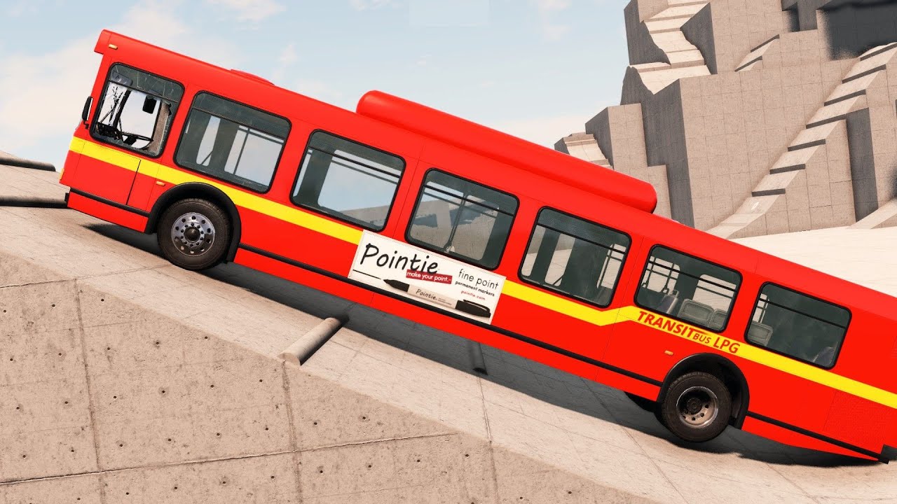 BeamNG Drive - LPG Bus Suspension Test | Logitech G29 Gameplay