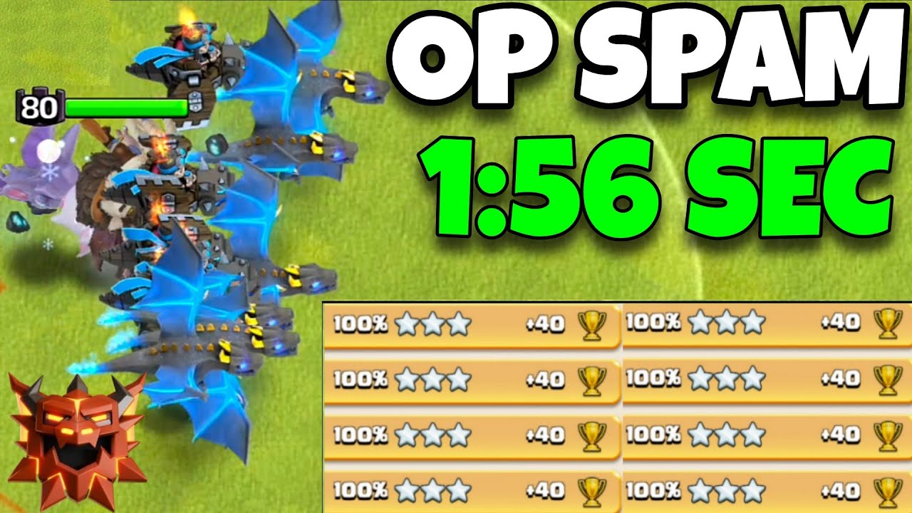 This Dragon Spam Army DESTROYED Every Base in Legend League! Best Th18 Attack strategy in Coc 