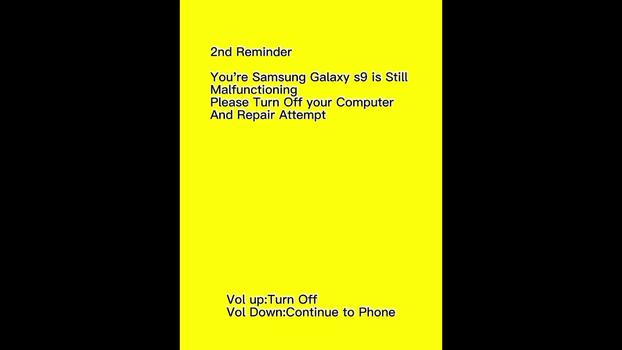 Samsung galaxy S9 Kill Screen (Old)