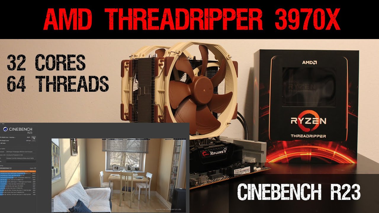 Amd threadripper 3970x Cinebench R23 - threadripper 3970x pc build bench - Asus Prime TRX40-PRO S
