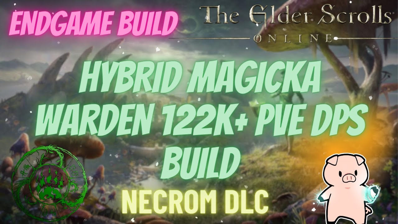 ESO Endgame Magicka (Hybrid) Warden (MagDen) 122k+ PVE DPS Necrom DLC