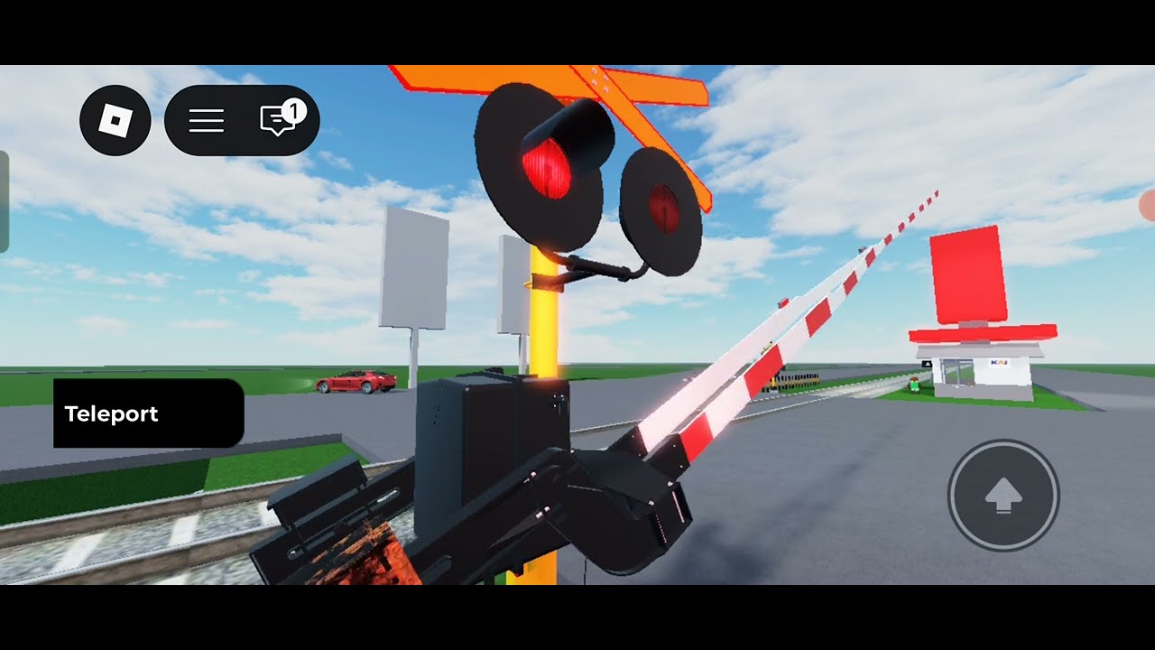 Perlintasan kereta api Jalan Raya Jemursari JPL 25 #kai #roblox #games 
