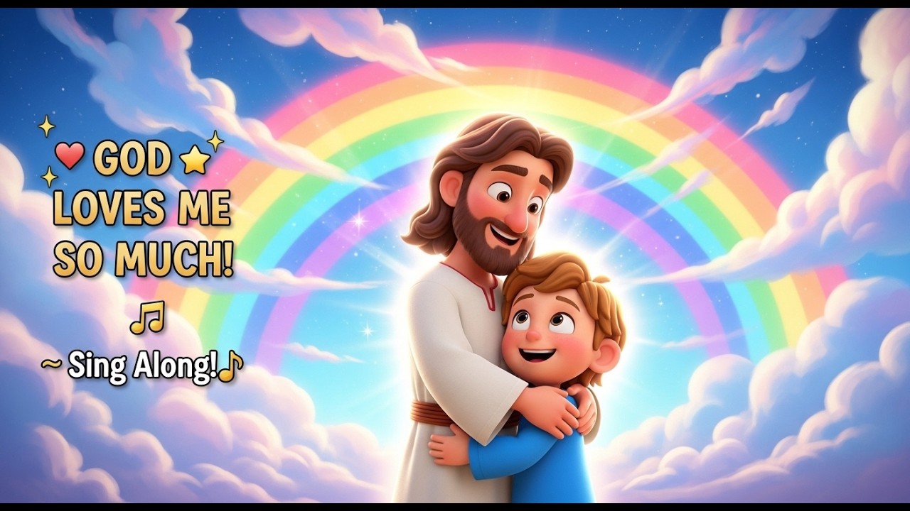 God Loves Me So ❤️ Christian Song for Kids | Bible Songs for Children | Jesus Loves Me Kids Music