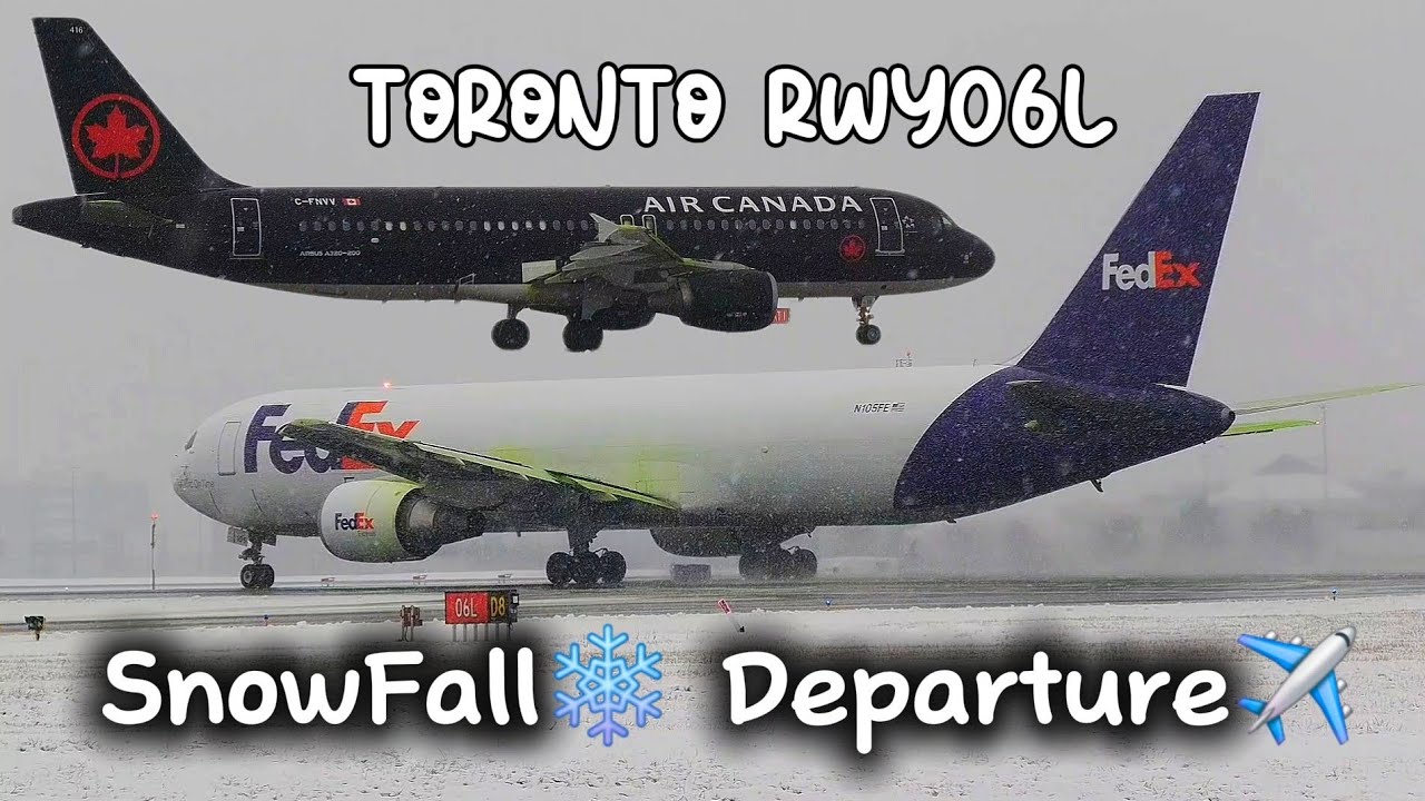 Flight Delayed -12⁰C Departure From Toronto's Cold And Icey RWY06 After Deicing @arajetairlines3682 