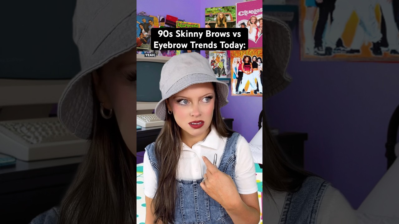 90s Skinny Brows vs Eyebrow Trends Today. #90sgirl #nostalgia #millennials #genx #90sfashion