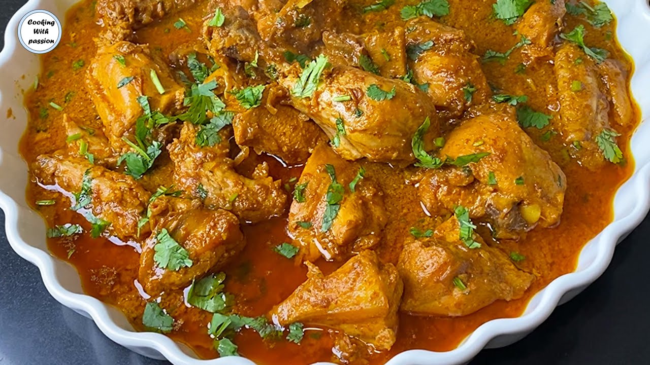 Easy Chicken Gravy/ Chicken Masala Recipe Dawat Special By Cooking With Passion, Chicken Recipe