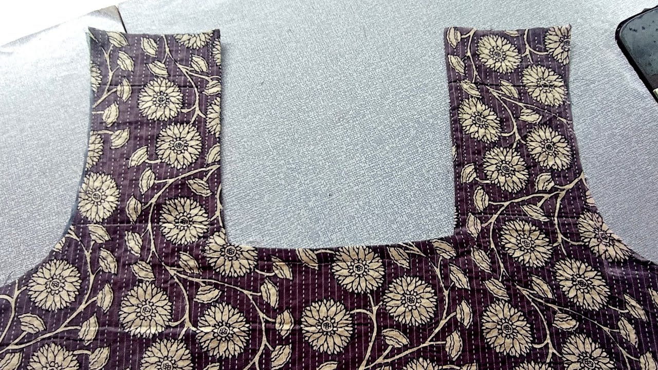 Simple Square Neck Cutting And Stitching Easy Method/Square Neck Without Canvas