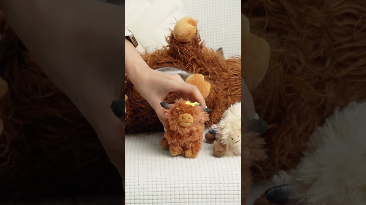 Ouozoo Highland Cow Plush Stuffed Animal