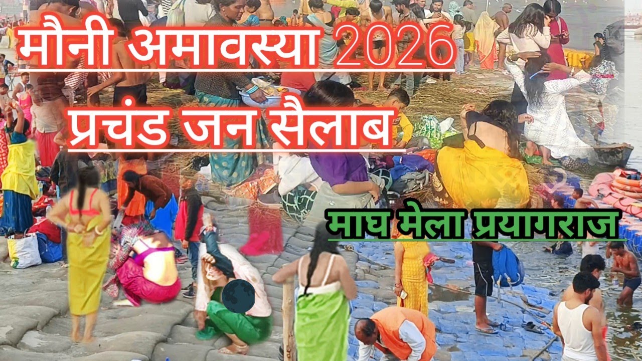 माघ मेला प्रयागराज 2026 || मौनी अमावस्या पर आस्था का महाजन सैलाब #maghmelaprayagra #maghmela2026 