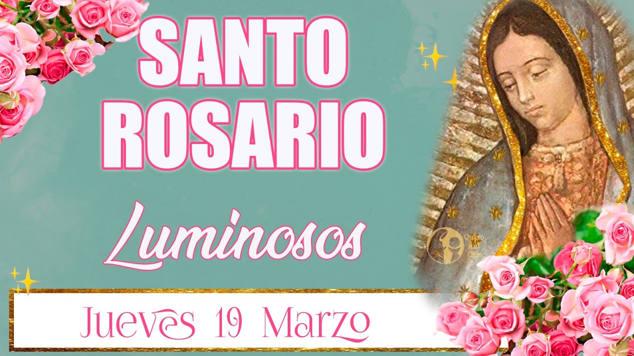 🌸👑 Святой Розарий 🌼 Светлые Тайны 🌼 Сегодня, четверг, 19 марта 2026 г. 🕊️ Мария учит нас доверять...