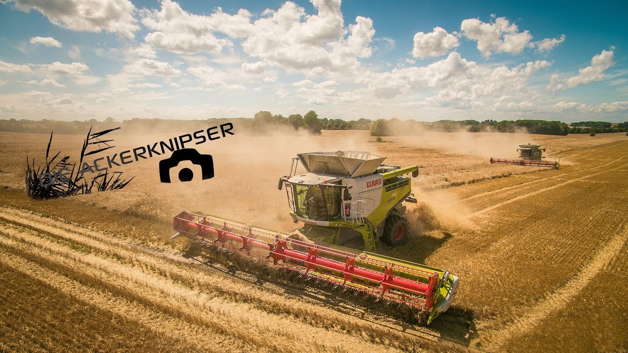 Big Harvest!! | 3x Claas Lexion 770 1x Claas Lexion 780 | Gerstenernte 2017