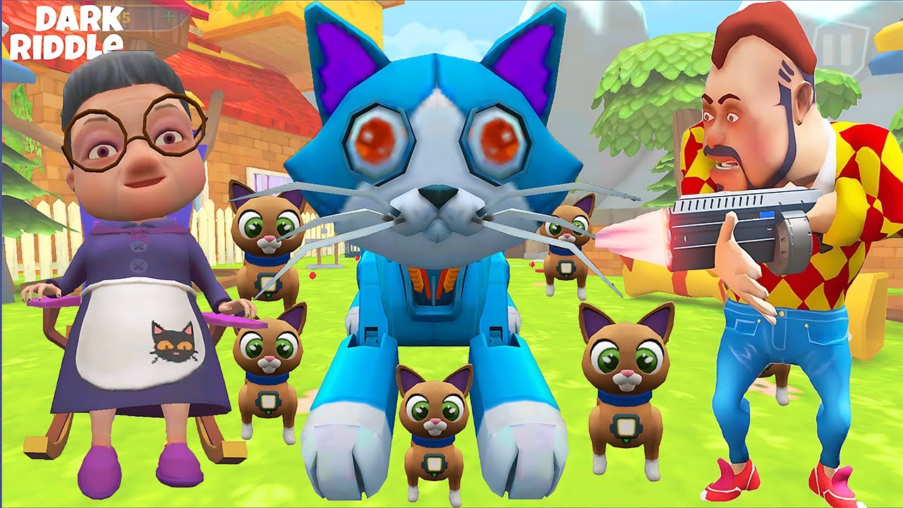 DARK RİDDLE'İN KEDİ ORDUSU Dark Riddle Oyunu