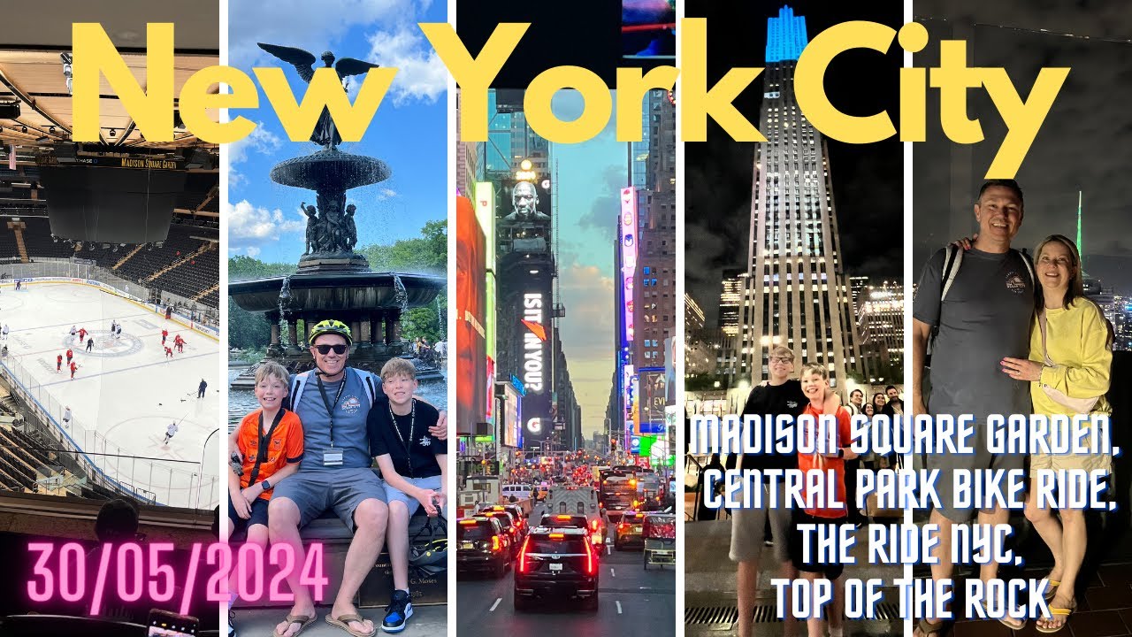 New York City | Madison Square Garden | Central Park Bike Ride | The Ride NYC | Top of the Rock