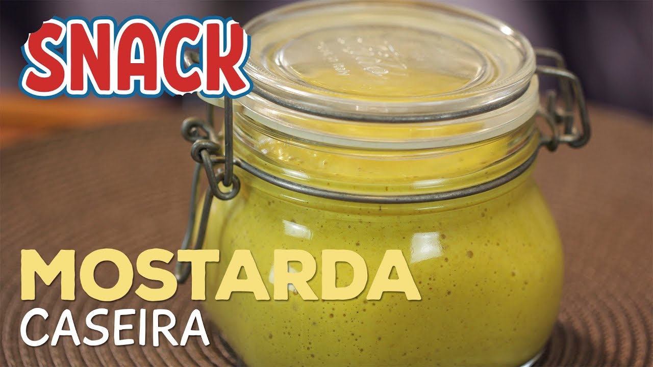 Como fazer Mostarda Amarela Caseira - SNACK