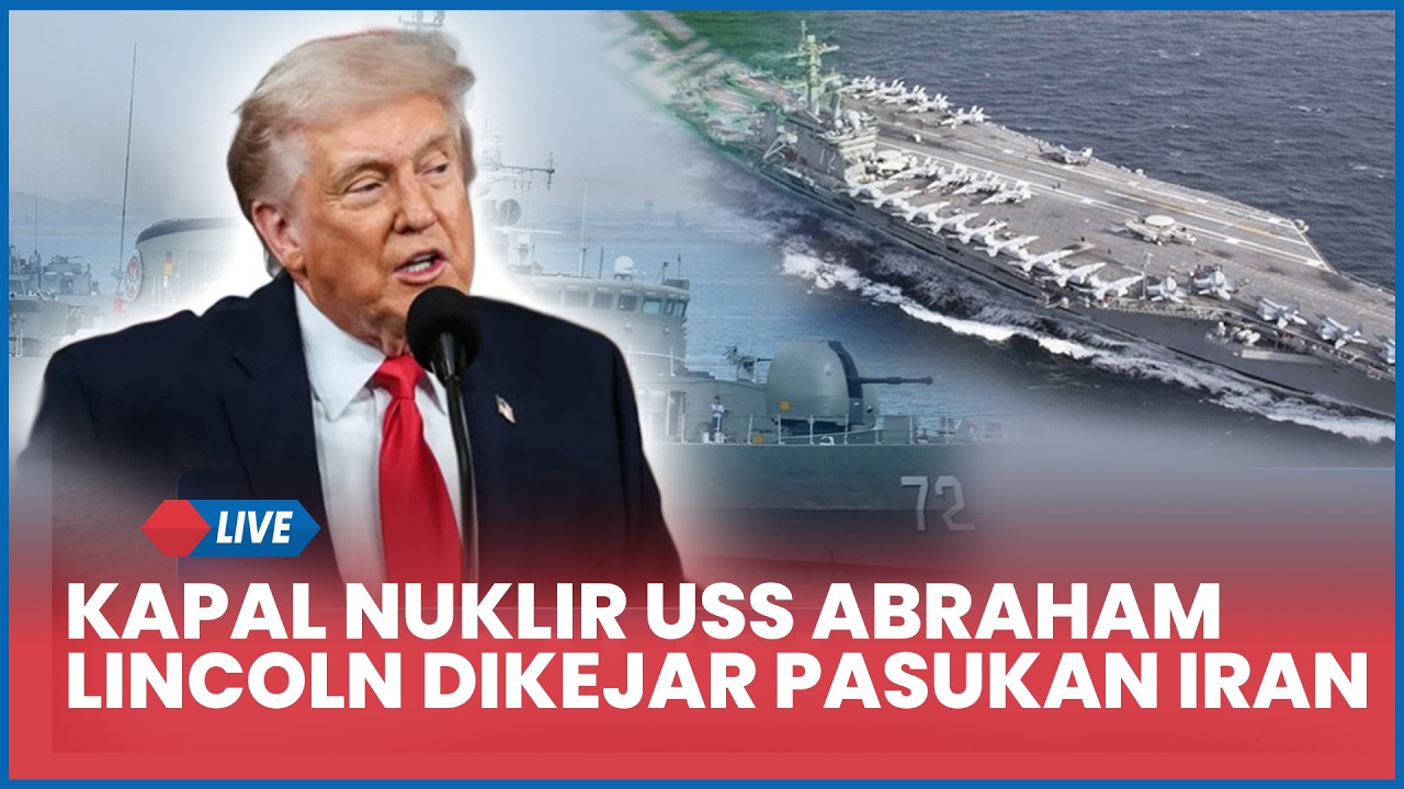 🔴 Kapal Nuklir USS Abraham Lincoln Dikejar Pasukan Iran hingga Rudal Balistik Gempur Markas AS
