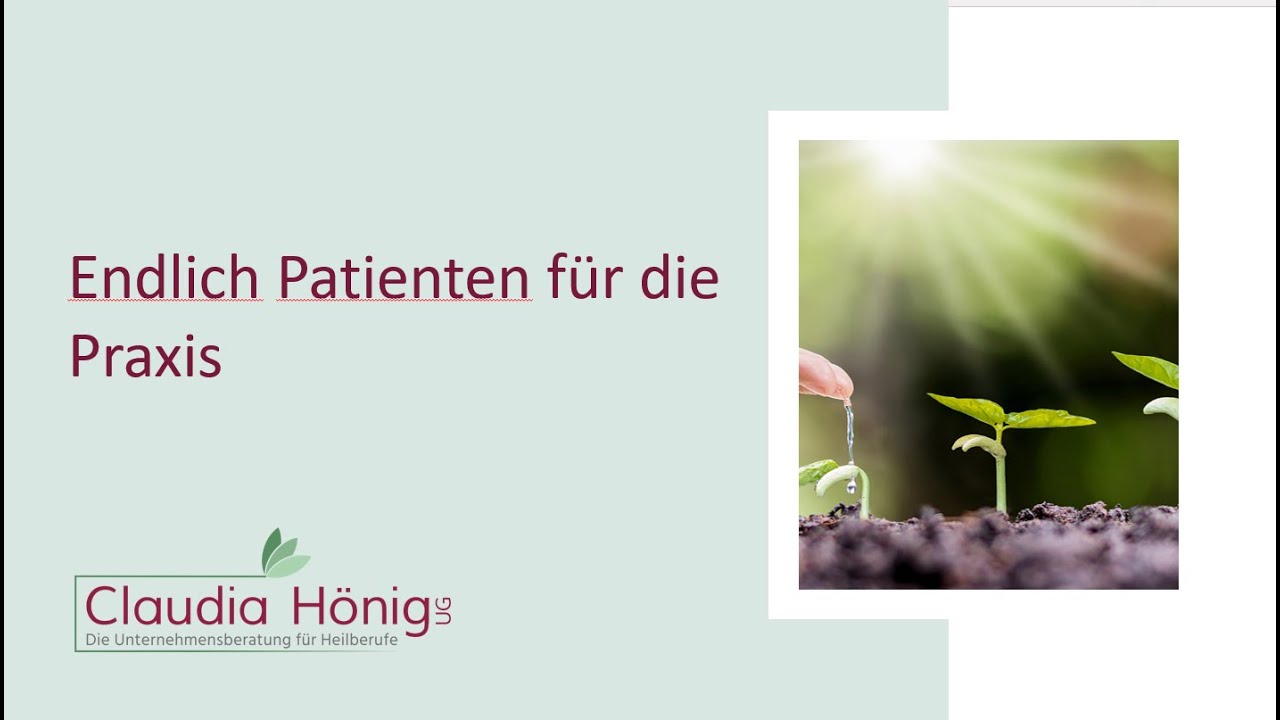 Marketing für Heilpraktiker - Endlich Patienten für die Praxis
