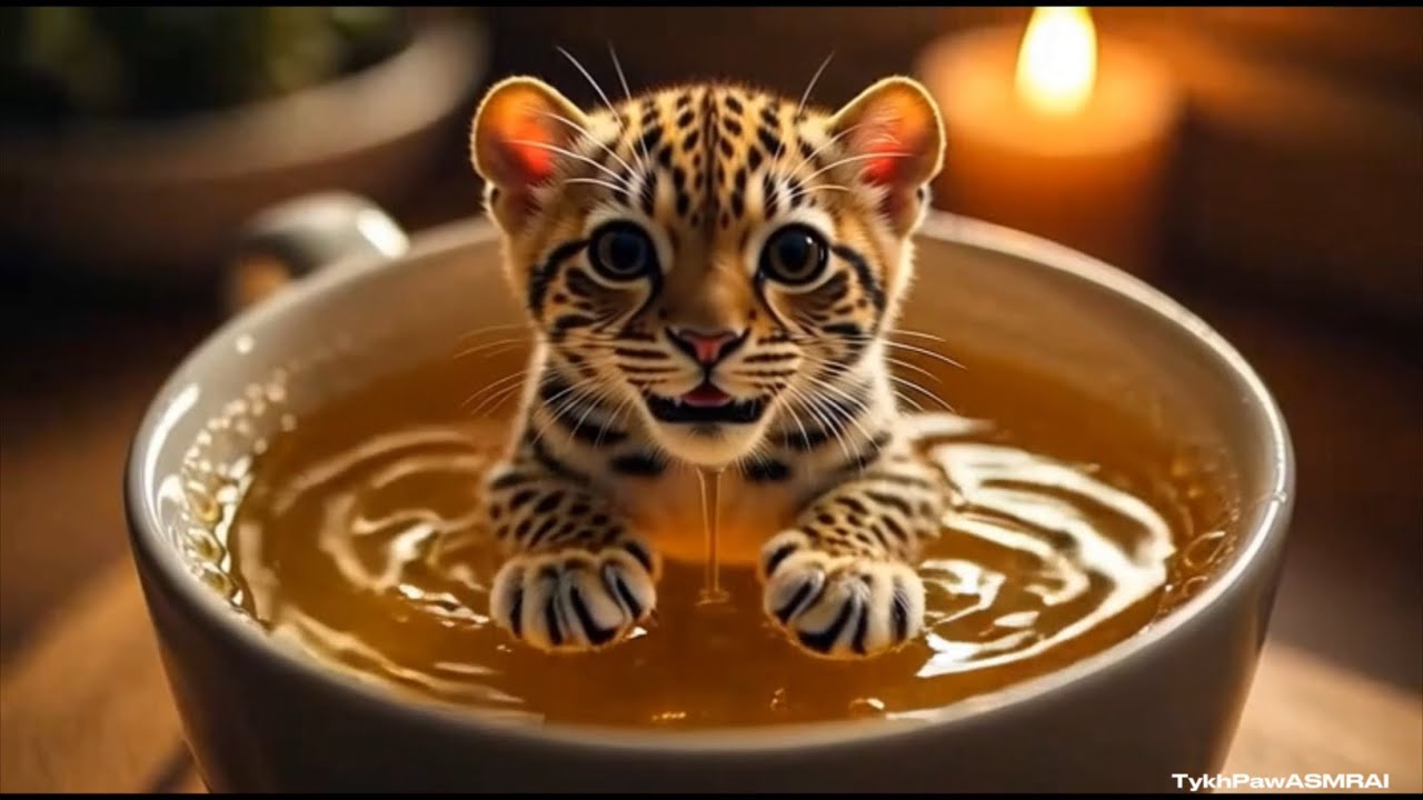 [ASMR] From Honey to Life | Animals Appear in a Cup