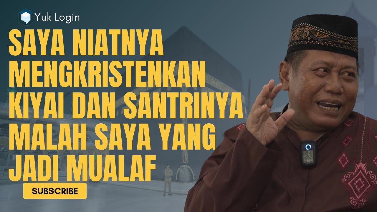 Menjadi Ketua Misionaris Di Belanda Untuk Mengkristenkan Pulau Jawa, Malah Saya Yang Jadi Mualaf....