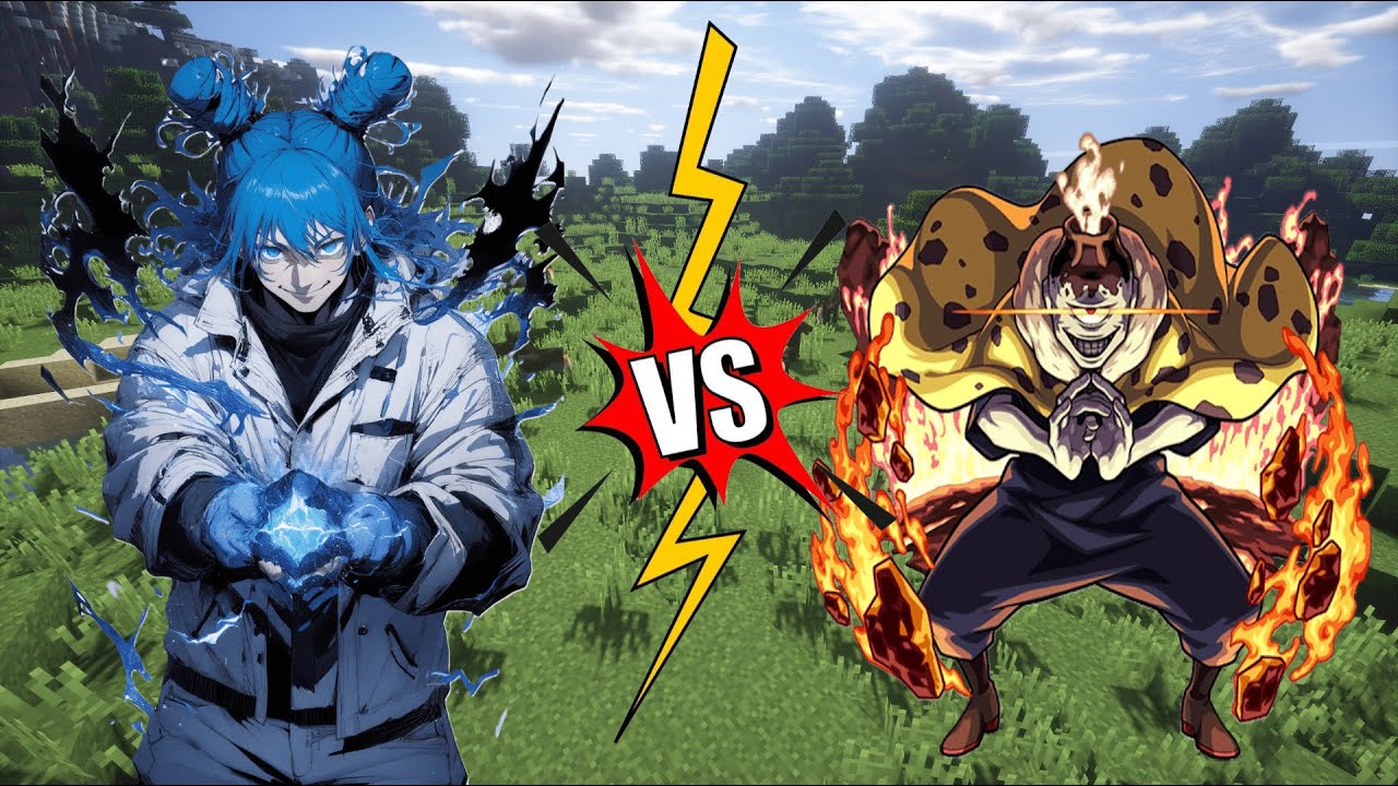 Hajime Kashimo (special grade) vs Jogo (strong one) | Epic jjk Minecraft battle