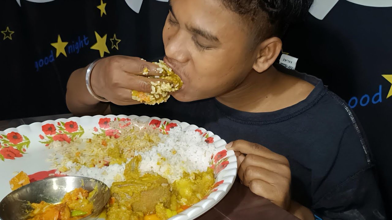 Today Special Food, Pork Curry With Tomato Curry, Northeast Special Food, Tribe boys, Mukbang,