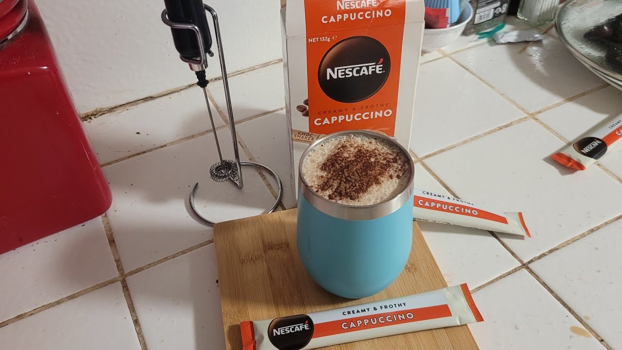Review Nescafe Cappuccino and making ice coffee