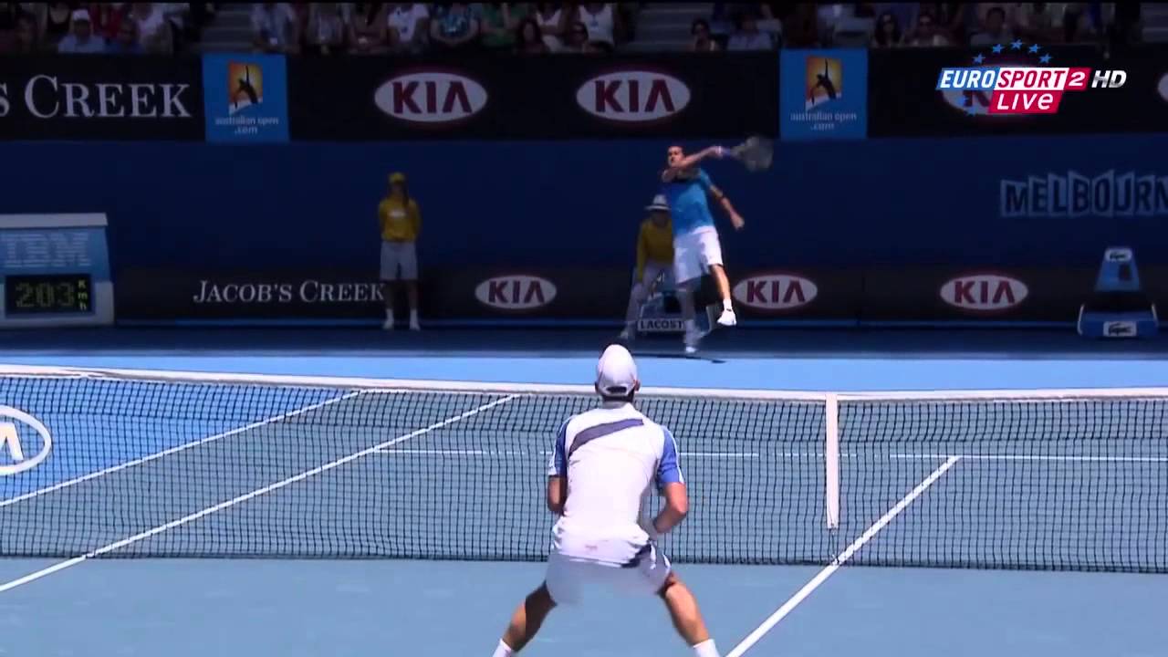 Australian Open 2011 R4 Novak Djokovic vs Nicolas Almagro highlights [HD]