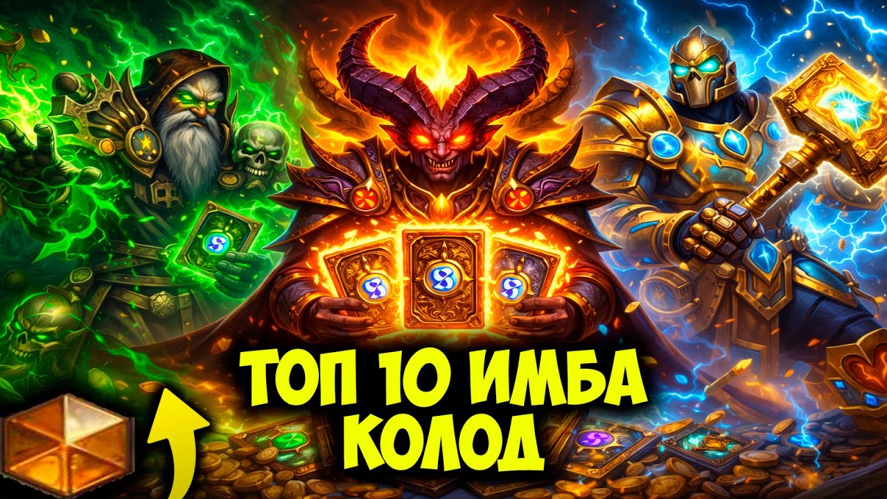 ТОП 10 ИМБА-КОЛОД В HEARTHSTONE 😱 КЕМ АПАТЬ РАНГИ СЕЙЧАС