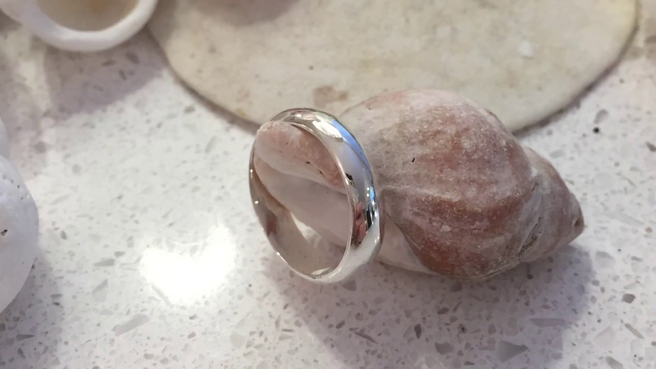 Sterling Silver 5 mm half round band