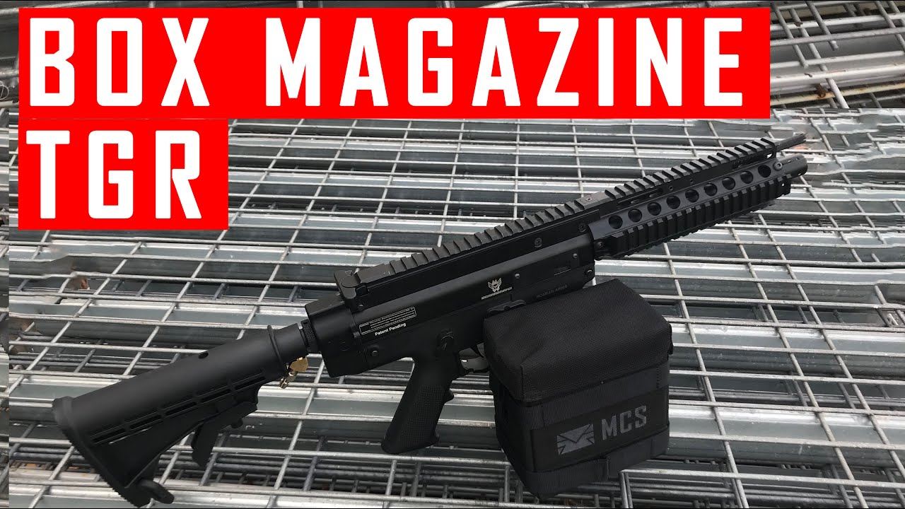 TGR2/MAXTACT Paintball Gun with MCS Box Mag Shooting Demo