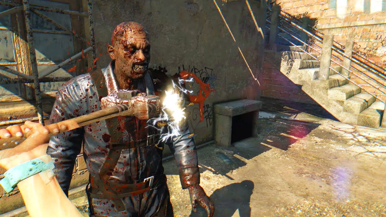 Dying Light - Remarkable Strong Blacksmith Sledgehammer blast the Harran Slums
