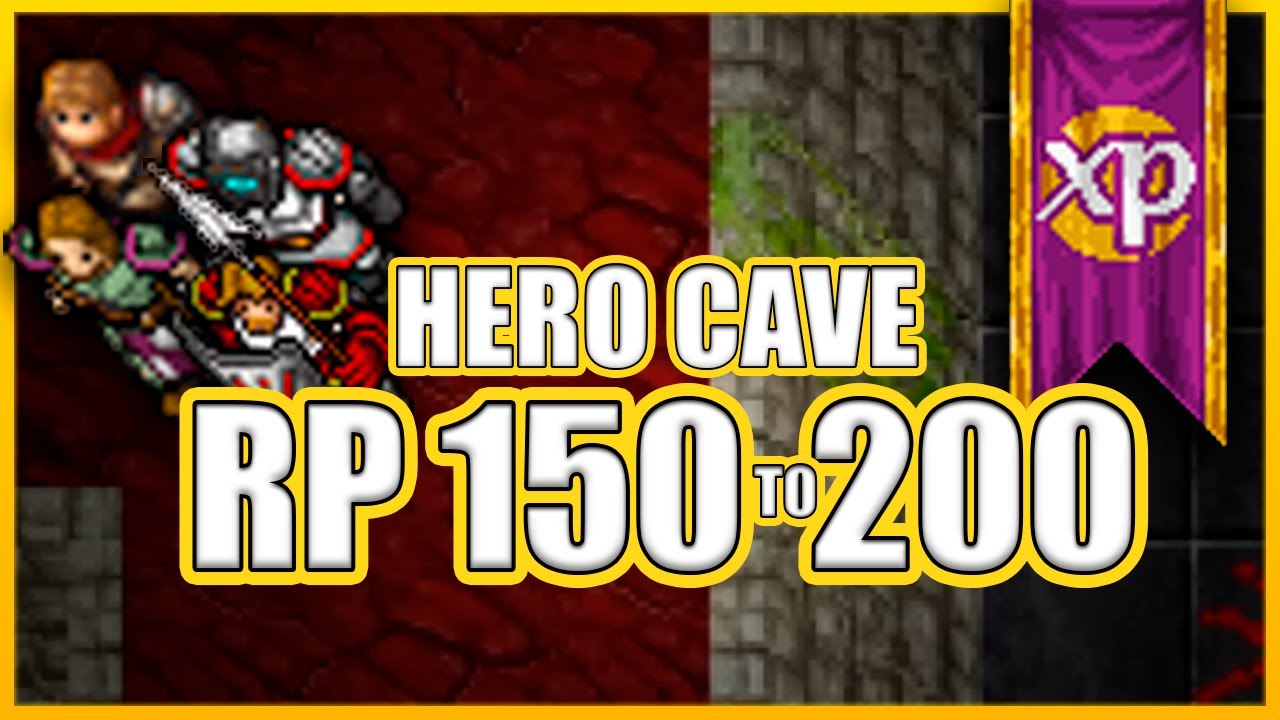 RP 150 to 200 &ndash; Hero Cave -3 [XP] | Where to hunt Paladin | Tibia