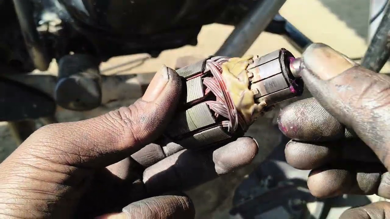 Shine 🔥 self star problem carbon brush kis tarah se Dale is video ko pura dekhen Honda shine carbon 