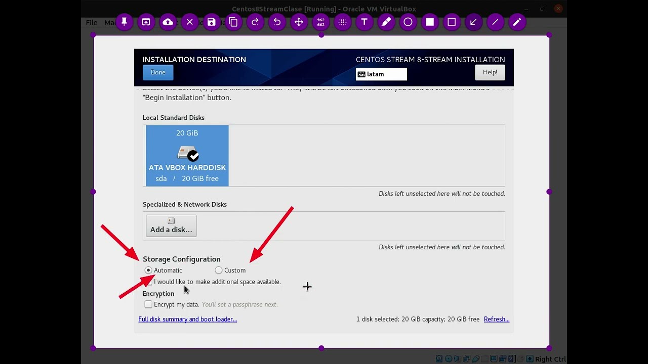 Instalación de Centos 8 Stream