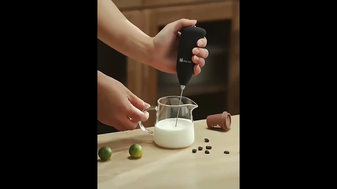 vizyco.com/milk-frother | Electric Milk Frother Handheld Mini Electric Mixer Egg Beater Milk Frother