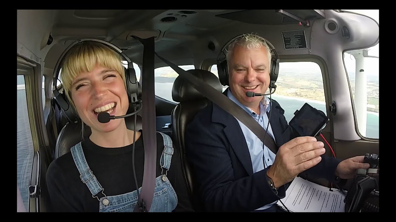 Voice winner Molly Hocking goes flying over her native Cornwall