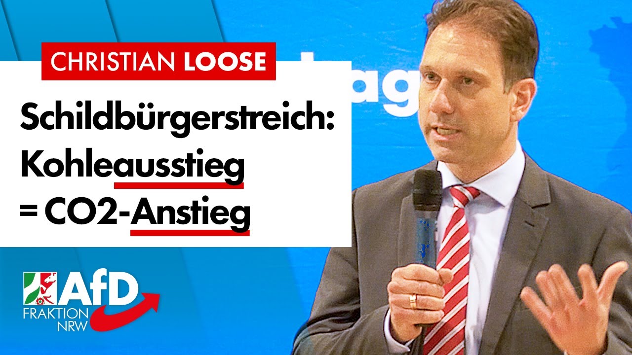 Schildb&uuml;rgerstreich &bdquo;Kohleausstieg&ldquo; &ndash; Christian Loose (AfD)